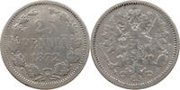 FINLAND 25 PENNIA Alexander II (1855-1881) -