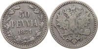 FINLAND 50 PENNIA Alexander II (1855-1881) -