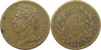 FRANCE COLONIES 10 CENTIMES Charles X. (1824-1830) -