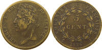FRANCE COLONIES 5 CENTIMES Charles X. (1824-1830) -