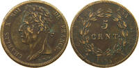 FRANCE COLONIES 5 CENTIMES Charles X. (1824-1830) -