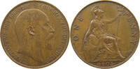 GREAT BRITAIN PENNY Edward VII., 1901 - 1910 -