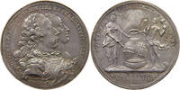Haus Habsburg Medaille / Jeton AR-Medaille 1765, v. Wideman. Auf seine 2. Vermählung mit Josepha von Bayern. -