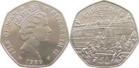 ISLE OF MAN 50 PENCE CHRISTMAS -