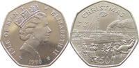 ISLE OF MAN 50 PENCE CHRISTMAS -