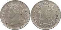 MAURITIUS 10 CENTS Victoria 1837-1901 -