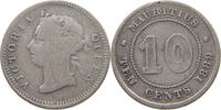 MAURITIUS 10 CENTS Victoria 1837-1901 -