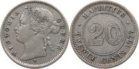 MAURITIUS 20 CENTS Victoria 1837-1901 -