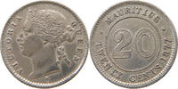 MAURITIUS 20 CENTS Victoria 1837-1901 -