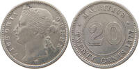 MAURITIUS 20 CENTS Victoria 1837-1901 -