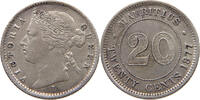 MAURITIUS 20 CENTS Victoria 1837-1901 -