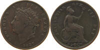 GREAT BRITAIN 1/3 FARTHING GEORGE IV. (1820-1830) -