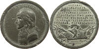 Frankreich Napoleon Medaille Zinnmedaille 1797 (o. Sign.) auf den Frieden von Campo Formio. -