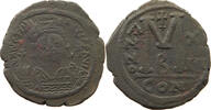Byzanz Follis Jahr 16 = 542-5 Justinian I., 527-565 ss- 75,00 EUR  zzgl. 5,99 EUR Versand