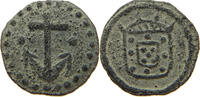 PORTUGUESE MALACCA 1/2 BAZARUCO TIN 1/2 BAZARUCO ANCHOR -