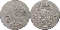 NETHERLANDS HOLLAND 2 STUIVERS 1775 SS 22,00 EUR  zzgl. 5,99 EUR Versand