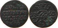 POLAND ELBING SOLIDUS August III 1733-1763 -