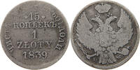 POLAND ZLOTY 15 KOPEKS Nikolaus I. (1825-1855) -