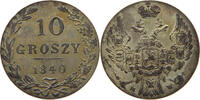 POLAND 10 GROSZY Nikolaus I. (1825-1855) -