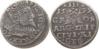 POLAND 3 GROSCHEN Sigismund III (1587-1632) -