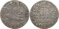POLAND 3 GROSCHEN Sigismund III (1587-1632) -