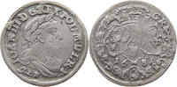POLAND 6 GROSCHEN Johann III. Sobieski (1674-1696) MINTING ERROR -