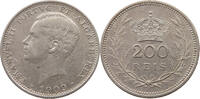 PORTUGAL 200 REIS MANUEL II. (1908-1910) -