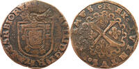 PORTUGAL AZORES X REAIS António I, Claimant, 1580-1583, falcon countermark Carimbo de Açor -