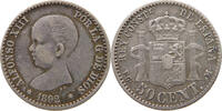SPAIN 50 CENTIMOS Alfonso XIII. (1886–1941) -