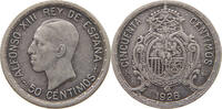 SPAIN 50 CENTIMOS Alfonso XIII. (1886–1941) -