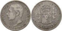 SPAIN 2 PESETAS Alfonso XII. (1874–1885) -