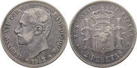 SPAIN 2 PESETAS Alfonso XII. (1874–1885) -
