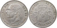 SPAIN 2 PESETAS Alfonso XII. (1874–1885) -