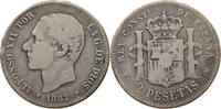 SPAIN 2 PESETAS Alfonso XII. (1874–1885) -