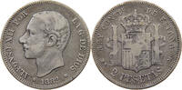 SPAIN 2 PESETAS Alfonso XII. (1874–1885) -