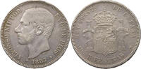 SPAIN 5 PESETAS Alfonso XII. (1874–1885) -