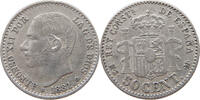 SPAIN 50 CENTIMOS Alfonso XII. (1874–1885) -
