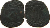 SPAIN DINERO FELIPE II. 1556-1598 PERPIGNAN FOR COLONIES -
