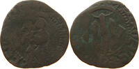 SPAIN DINERO CARLOS I. 1556-1598 PERPIGNAN FOR COLONIES RARE -