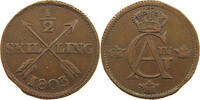 SWEDEN 1/2 SKILLING Gustav IV. Adolf (1792-1809) -