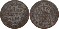 BAYERN KREUZER Maximilian II. Joseph (1848-1864) -