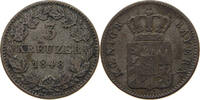 BAYERN 3 KREUZER Ludwig I. (1825-1848) -