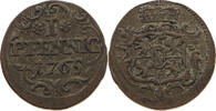 SACHSEN COBURG SAALFELD PFENNIG Ernst Friedrich (1764-1800) SELTEN -
