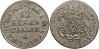 SACHSEN 1/12 TALER Friedrich Christian (1763) -