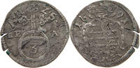 SACHSEN COBURG 3 PFENNIG Albrecht III. (1680-1699) -