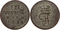 MECKLENBURG SCHWERIN 3 PFENNIG Friedrich Franz I. (1815-1837) -