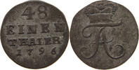 ANHALT BERBURG 1/48 TALER Friedrich Albrecht 1765-1796. -