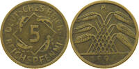 WEIMARER REPUBLIK 5 PFENNIG PRÄGESCHWÄCHE -