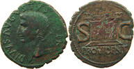 ROME EMPIRE AS Tiberius (4-37) DIVUS AUGUSTUS POSTHUMOUS UNDER TIBERIUS SC PROVIDENT -