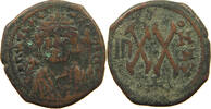BYZANTINE EMPIRE 1/2 FOLLIS Mauricius Tiberius -